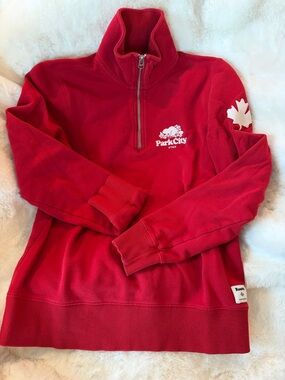 Park City Red Half-Zip Pullover